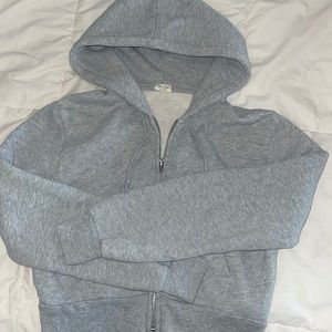 John Galt/Brandy Melville cropped zip up hoodie